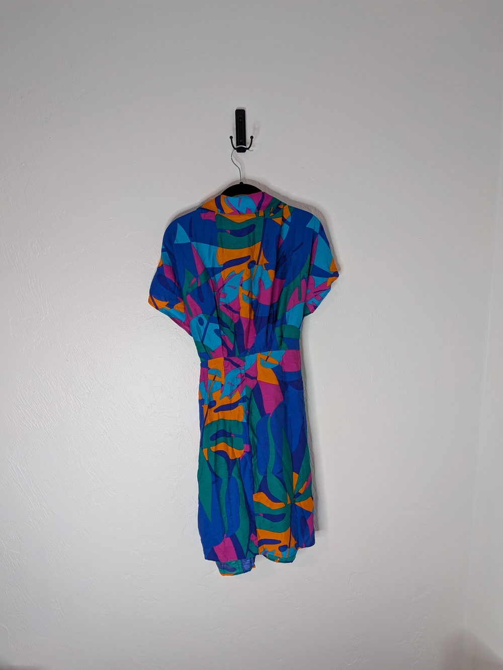 Cupshe Blue Geometric Print Mini Dress with Belt - Picture 2 of 4